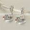 925 Sterling Silver Alphabet Charm Pendant