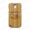 Wholesale Laser Engrave Wood For Samsung Note4 Phone Case Two Parts Cell Cover
