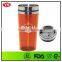 16oz food grade double wall translucent colored plastic cups with lid