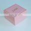 Luxury custom made pink jewelry boxes with sleeve and velvet lining