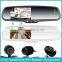4.3 inch display screen with bluetooth calling GPS navigator rearview mirror