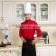 customized with good quality double breasted chef jacket black