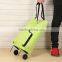 Folding Shopping trolley with handles and wheels - Use as a hand bag or trolley-foldable trolley shopping bag