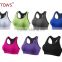 Lady's Level High Impact Racer Back Wirefree 5 Colors Sports Bra Breast Body Shaper