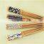 22.5 cm reusable carbonated customized bamboo chopsticks