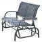 Outsunny 48" Outdoor Patio Swing Glider Bench Chair - Black
