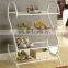 XY5141 home space saving organizer 4 tier wrought iron shoe rack, Yes Folding morden style standing metal shoes shelf