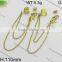 Wholesale Latest drop style solid gold earrings for girls