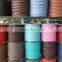Wholesale genuine 4mm round genuine nappa leather cords for bracelet jewelry