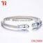 2016Equisite bracelet with zircon, 316L stainless steel bracelet, jewelry black charm bracelet