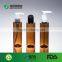 cosmetic packing empty clear pet bottle with spray cap plastic travel bottle set