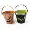 small tin pails/large tin cans/metallic box for tea