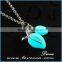 Wholesale Leaf Pendants Necklace Glow in the Dark Necklace With Luminous Stone