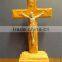 Large decorative standing crucifix wooden cross