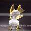 Animal Crystal Figurines Fish Yellow Crystal Fish as Elegant Wedding Gift or Wedding Souvenir Gift