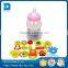 Hot selling 12PCS Plastic Mini Many Kinds Hand Bells Sale Baby Bell Toy Funny Shaking Bell