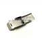 With Star Logo 1 inch Garment cloth Metal Stamping Steel Military buckle Nickel Plate with Tip