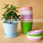 plastic wave shaped garden flower pot