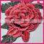 3D embroidery patch flower embroidery custom design for clothing WEF-013
