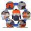 Waterpoof yellow and blue High visibility Reflective Winter Warm Safety Jacket