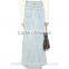 best selling autumn ladies long denim skirts pattern customized