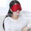 Custom made double layer solid color Plush silk eye mask, silk shading sleeping eye mask