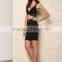 Brand Design Fashion Cut-out Black Midi Skirt Oversize Custom Made Skirt Cross Crochet Fashion