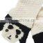 Cute Design Animal Hat Scarf Glove set,Baby Beanie hat with Panda Design