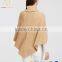 Turtleneck Cashmere Poncho 100% Cashmere Poncho Pullover Wrap