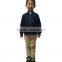 Custom Wholesale Plain Zip Front Bomber Jacket For Children