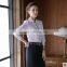 custom beautiful latest formal office lady white blouse uniform new blouse design