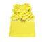 2017 Summer Baby Girls Multicolor Vest Solid Color Clothes Cotton Flutter Sleeveless Tank Tops