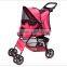 4 Wheels Pet Stroller Cat Dog Cage Stroller