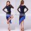 Lace Fringe Latin Dance Dress 2 Pcs Costume, Various Color