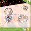 Cubic Zirconia diamond Rotary stud earrings for women