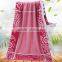 China towel factory custom colorful terry fabric cotton beach towel