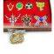 The Legend of Zelda Triforce Hylian Shield & Master Sword Keychain/necklace/Collection packed with wood box