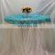 Tiffany Blue Rosette with White Tulle Wedding Table Skirting Designs