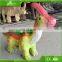 KAWAH Artificial Dinosaur Rides Electric Coin Operated Rubber Animal Car For Kids
