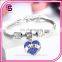 European fashion family member alloy diamond heart bracelet