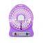 Custom Logo Printing Rechargeable Mini USB Desk Fan with LED Light