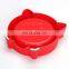 Non-skip Cat Face Shaped Pets Feeder Cat Dog Bowl Neck Protection Multiple Colors