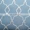 Romantic cheap window embroidery dusty blue voile fabric for curtains