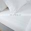 Hotel Bedding 100% Cotton Satin Plain White 60s Bed Sheet Bedding Sets