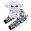 Nightmare Print 2019 Baby Summer Fashion Clothing Sets T-shirt and Pants Lovely Newborn Baby Clothing Set