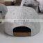 Custom Brown Round Brim Melton Wool Snapback Cap Bulk