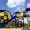Professional Family Water Slide Garden Giant Fiber Glass Water Slide