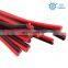 Twin flat wire flexible white black red color speaker cable