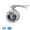 Soft sealing EPDM Temperature 120 degree Flange End Butterfly Valve With Handle