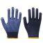 Anti Slip Grip Cotton Knitted Double Sides PVC Dots PVC Dotted Working Gloves